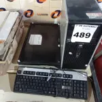 LOTE 489 - 01 CPU, 01 MONITOR, 01 TECLADO E 01 MOUSE. (NO ESTADO) ATENÇÃO! FAZER A VISITAÇÃO ANTES DE ARREMATAR, NÃO SABEMOS SE FUNCIONA. LEILÃO NÃO TEM GARANTIA E NEM DEVOLUÇÃO, SUJEITO A POSSÍVEIS AVARIAS VISÍVEIS/OCULTAS E/OU AUSÊNCIA DE COMPONENTES.