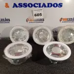 LOTE 605 - 05 LUMINÁRIAS DE EMBUTIR. (NO ESTADO) ATENÇÃO! FAZER A VISITAÇÃO ANTES DE ARREMATAR, NÃO SABEMOS SE FUNCIONA. LEILÃO NÃO TEM GARANTIA E NEM DEVOLUÇÃO, SUJEITO A POSSÍVEIS AVARIAS VISÍVEIS/OCULTAS E/OU AUSÊNCIA DE COMPONENTES.