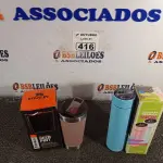LOTE 416 - 01 KIT COPO + GARRAFA TÉRMICOS. (NO ESTADO) ATENÇÃO! FAZER A VISITAÇÃO ANTES DE ARREMATAR, NÃO SABEMOS SE FUNCIONA. LEILÃO NÃO TEM GARANTIA E NEM DEVOLUÇÃO, SUJEITO A POSSÍVEIS AVARIAS VISÍVEIS/OCULTAS E/OU AUSÊNCIA DE COMPONENTES.