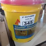 LOTE 345 - 01 BALDE DE SIKANOL ALVENARIA, ADITIVO PLASTIFICANTE PARA ARGAMASSA DE ASSENTAMENTO E REBOCO. (NO ESTADO) ATENÇÃO! FAZER A VISITAÇÃO ANTES DE ARREMATAR, NÃO SABEMOS SE FUNCIONA. LEILÃO NÃO TEM GARANTIA E NEM DEVOLUÇÃO, SUJEITO A POSSÍVEIS AVARIAS VISÍVEIS/OCULTAS E/OU AUSÊNCIA DE COMPONENTES.