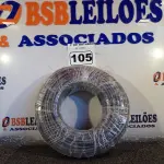 LOTE 105 - 01 ROLO DE CABO FLEXÍVEL 100M 1X 10MM NA COR PRETA(NOVO). (NO ESTADO) ATENÇÃO! FAZER A VISITAÇÃO ANTES DE ARREMATAR, NÃO SABEMOS SE FUNCIONA. LEILÃO NÃO TEM GARANTIA E NEM DEVOLUÇÃO, SUJEITO A POSSÍVEIS AVARIAS VISÍVEIS/OCULTAS E/OU AUSÊNCIA DE COMPONENTES.