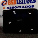 LOTE 007 - 01 NOTEBOOK MARCA ACER. (NO ESTADO) ATENÇÃO! FAZER A VISITAÇÃO ANTES DE ARREMATAR, NÃO SABEMOS SE FUNCIONA. LEILÃO NÃO TEM GARANTIA E NEM DEVOLUÇÃO, SUJEITO A POSSÍVEIS AVARIAS VISÍVEIS/OCULTAS E/OU AUSÊNCIA DE COMPONENTES.