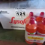 LOTE 121 - 12 LITROS DE LYSOFORM. (NO ESTADO) ATENÇÃO! FAZER A VISITAÇÃO ANTES DE ARREMATAR, NÃO SABEMOS SE FUNCIONA. LEILÃO NÃO TEM GARANTIA E NEM DEVOLUÇÃO, SUJEITO A POSSÍVEIS AVARIAS VISÍVEIS/OCULTAS E/OU AUSÊNCIA DE COMPONENTES.
