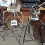 LOTE 223 - 02 CORTADORES DE BATATAS. (NO ESTADO) ATENÇÃO! FAZER A VISITAÇÃO ANTES DE ARREMATAR, NÃO SABEMOS SE FUNCIONA. LEILÃO NÃO TEM GARANTIA E NEM DEVOLUÇÃO, SUJEITO A POSSÍVEIS AVARIAS VISÍVEIS/OCULTAS E/OU AUSÊNCIA DE COMPONENTES.