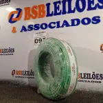 LOTE 095 - 01 ROLO DE CABO FLEXÍVEL 100M 1X 10MM NA COR VERDE(NOVO). (NO ESTADO) ATENÇÃO! FAZER A VISITAÇÃO ANTES DE ARREMATAR, NÃO SABEMOS SE FUNCIONA. LEILÃO NÃO TEM GARANTIA E NEM DEVOLUÇÃO, SUJEITO A POSSÍVEIS AVARIAS VISÍVEIS/OCULTAS E/OU AUSÊNCIA DE COMPONENTES.