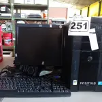 LOTE 251 - 01 CPU, 01 MONITOR, 01 TECLADO E 01 MOUSE. (NO ESTADO) ATENÇÃO! FAZER A VISITAÇÃO ANTES DE ARREMATAR, NÃO SABEMOS SE FUNCIONA. LEILÃO NÃO TEM GARANTIA E NEM DEVOLUÇÃO, SUJEITO A POSSÍVEIS AVARIAS VISÍVEIS/OCULTAS E/OU AUSÊNCIA DE COMPONENTES.