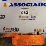 LOTE 083 - 01 CINTA PARA AMARRAÇÃO DE CARGAS. (NO ESTADO) ATENÇÃO! FAZER A VISITAÇÃO ANTES DE ARREMATAR, NÃO SABEMOS SE FUNCIONA. LEILÃO NÃO TEM GARANTIA E NEM DEVOLUÇÃO, SUJEITO A POSSÍVEIS AVARIAS VISÍVEIS/OCULTAS E/OU AUSÊNCIA DE COMPONENTES.