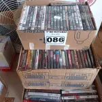 LOTE 086 - 01 LOTE COM GRANDE QUANTIDADE DE DVD’S TÍTULOS DIVERSOS. (NO ESTADO) ATENÇÃO! FAZER A VISITAÇÃO ANTES DE ARREMATAR, NÃO SABEMOS SE FUNCIONA. LEILÃO NÃO TEM GARANTIA E NEM DEVOLUÇÃO, SUJEITO A POSSÍVEIS AVARIAS VISÍVEIS/OCULTAS E/OU AUSÊNCIA DE COMPONENTES.