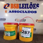 LOTE 287 - 02 BALDES DE SIKACRYL-203, SELANTE ACRÍLICO FLEXÍVEL 5KG. (NO ESTADO) ATENÇÃO! FAZER A VISITAÇÃO ANTES DE ARREMATAR, NÃO SABEMOS SE FUNCIONA. LEILÃO NÃO TEM GARANTIA E NEM DEVOLUÇÃO, SUJEITO A POSSÍVEIS AVARIAS VISÍVEIS/OCULTAS E/OU AUSÊNCIA DE COMPONENTES.