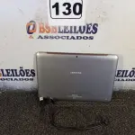 LOTE 130 - 01 TABLET SAMSUNG COM CABO. (NO ESTADO) ATENÇÃO! FAZER A VISITAÇÃO ANTES DE ARREMATAR, NÃO SABEMOS SE FUNCIONA. LEILÃO NÃO TEM GARANTIA E NEM DEVOLUÇÃO, SUJEITO A POSSÍVEIS AVARIAS VISÍVEIS/OCULTAS E/OU AUSÊNCIA DE COMPONENTES.