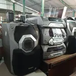 LOTE 266 - 01 APARELHO DE SOM 3X1 MARCA PANASONIC. (NO ESTADO) ATENÇÃO! FAZER A VISITAÇÃO ANTES DE ARREMATAR, NÃO SABEMOS SE FUNCIONA. LEILÃO NÃO TEM GARANTIA E NEM DEVOLUÇÃO, SUJEITO A POSSÍVEIS AVARIAS VISÍVEIS/OCULTAS E/OU AUSÊNCIA DE COMPONENTES.