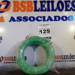 LOTE 125 - 01 ROLO DE CABO FLEXÍVEL 100M 1X 4MM NA COR VERDE(NOVO). (NO ESTADO) ATENÇÃO! FAZER A VISITAÇÃO ANTES DE ARREMATAR, NÃO SABEMOS SE FUNCIONA. LEILÃO NÃO TEM GARANTIA E NEM DEVOLUÇÃO, SUJEITO A POSSÍVEIS AVARIAS VISÍVEIS/OCULTAS E/OU AUSÊNCIA DE COMPONENTES.