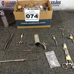 LOTE 074 - 01 LOTE COM INSTRUMENTAIS ODONTOLÓGICOS.  (NO ESTADO) ATENÇÃO! FAZER A VISITAÇÃO ANTES DE ARREMATAR, NÃO SABEMOS SE FUNCIONA. LEILÃO NÃO TEM GARANTIA E NEM DEVOLUÇÃO, SUJEITO A POSSÍVEIS AVARIAS VISÍVEIS/OCULTAS E/OU AUSÊNCIA DE COMPONENTES.