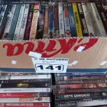LOTE 141 - 01 LOTE COM GRANDE QUANTIDADE DE DVD’S TÍTULOS DIVERSOS. (NO ESTADO) ATENÇÃO! FAZER A VISITAÇÃO ANTES DE ARREMATAR, NÃO SABEMOS SE FUNCIONA. LEILÃO NÃO TEM GARANTIA E NEM DEVOLUÇÃO, SUJEITO A POSSÍVEIS AVARIAS VISÍVEIS/OCULTAS E/OU AUSÊNCIA DE COMPONENTES.