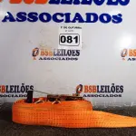 LOTE 081 - 01 CINTA PARA AMARRAÇÃO DE CARGAS. (NO ESTADO) ATENÇÃO! FAZER A VISITAÇÃO ANTES DE ARREMATAR, NÃO SABEMOS SE FUNCIONA. LEILÃO NÃO TEM GARANTIA E NEM DEVOLUÇÃO, SUJEITO A POSSÍVEIS AVARIAS VISÍVEIS/OCULTAS E/OU AUSÊNCIA DE COMPONENTES.