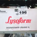 LOTE 196 - 12 LITROS DE LYSOFORM. (NO ESTADO) ATENÇÃO! FAZER A VISITAÇÃO ANTES DE ARREMATAR, NÃO SABEMOS SE FUNCIONA. LEILÃO NÃO TEM GARANTIA E NEM DEVOLUÇÃO, SUJEITO A POSSÍVEIS AVARIAS VISÍVEIS/OCULTAS E/OU AUSÊNCIA DE COMPONENTES.