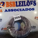 LOTE 305 - 01 ROLO DE CABO FLEXÍVEL 100M 1X 10MM NA COR PRETA(NOVO). (NO ESTADO) ATENÇÃO! FAZER A VISITAÇÃO ANTES DE ARREMATAR, NÃO SABEMOS SE FUNCIONA. LEILÃO NÃO TEM GARANTIA E NEM DEVOLUÇÃO, SUJEITO A POSSÍVEIS AVARIAS VISÍVEIS/OCULTAS E/OU AUSÊNCIA DE COMPONENTES.