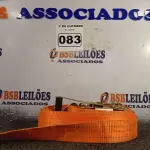 LOTE 083 - 01 CINTA PARA AMARRAÇÃO DE CARGAS. (NO ESTADO) ATENÇÃO! FAZER A VISITAÇÃO ANTES DE ARREMATAR, NÃO SABEMOS SE FUNCIONA. LEILÃO NÃO TEM GARANTIA E NEM DEVOLUÇÃO, SUJEITO A POSSÍVEIS AVARIAS VISÍVEIS/OCULTAS E/OU AUSÊNCIA DE COMPONENTES.