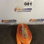 LOTE 081 - 01 CINTA PARA AMARRAÇÃO DE CARGAS. (NO ESTADO) ATENÇÃO! FAZER A VISITAÇÃO ANTES DE ARREMATAR, NÃO SABEMOS SE FUNCIONA. LEILÃO NÃO TEM GARANTIA E NEM DEVOLUÇÃO, SUJEITO A POSSÍVEIS AVARIAS VISÍVEIS/OCULTAS E/OU AUSÊNCIA DE COMPONENTES.