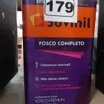LOTE 179 - 01 LATA DE TINTA SUVINIL INTERIORES/EXTERIORES 18L NA COR FOSCO BRANCO NEVE. (NO ESTADO) ATENÇÃO! FAZER A VISITAÇÃO ANTES DE ARREMATAR, NÃO SABEMOS SE FUNCIONA. LEILÃO NÃO TEM GARANTIA E NEM DEVOLUÇÃO, SUJEITO A POSSÍVEIS AVARIAS VISÍVEIS/OCULTAS E/OU AUSÊNCIA DE COMPONENTES.