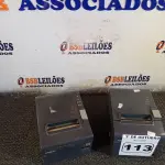 LOTE 113 - 02 IMPRESSORAS DE CUPOM NÃO FISCAL MARCAS EPSON. (NO ESTADO) ATENÇÃO! FAZER A VISITAÇÃO ANTES DE ARREMATAR, NÃO SABEMOS SE FUNCIONA. LEILÃO NÃO TEM GARANTIA E NEM DEVOLUÇÃO, SUJEITO A POSSÍVEIS AVARIAS VISÍVEIS/OCULTAS E/OU AUSÊNCIA DE COMPONENTES.