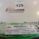 LOTE 125 - 01 ROLO DE CABO FLEXÍVEL 100M 1X 4MM NA COR VERDE(NOVO). (NO ESTADO) ATENÇÃO! FAZER A VISITAÇÃO ANTES DE ARREMATAR, NÃO SABEMOS SE FUNCIONA. LEILÃO NÃO TEM GARANTIA E NEM DEVOLUÇÃO, SUJEITO A POSSÍVEIS AVARIAS VISÍVEIS/OCULTAS E/OU AUSÊNCIA DE COMPONENTES.