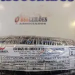 LOTE 305 - 01 ROLO DE CABO FLEXÍVEL 100M 1X 10MM NA COR PRETA(NOVO). (NO ESTADO) ATENÇÃO! FAZER A VISITAÇÃO ANTES DE ARREMATAR, NÃO SABEMOS SE FUNCIONA. LEILÃO NÃO TEM GARANTIA E NEM DEVOLUÇÃO, SUJEITO A POSSÍVEIS AVARIAS VISÍVEIS/OCULTAS E/OU AUSÊNCIA DE COMPONENTES.