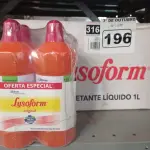 LOTE 196 - 12 LITROS DE LYSOFORM. (NO ESTADO) ATENÇÃO! FAZER A VISITAÇÃO ANTES DE ARREMATAR, NÃO SABEMOS SE FUNCIONA. LEILÃO NÃO TEM GARANTIA E NEM DEVOLUÇÃO, SUJEITO A POSSÍVEIS AVARIAS VISÍVEIS/OCULTAS E/OU AUSÊNCIA DE COMPONENTES.