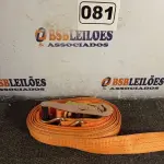 LOTE 081 - 01 CINTA PARA AMARRAÇÃO DE CARGAS. (NO ESTADO) ATENÇÃO! FAZER A VISITAÇÃO ANTES DE ARREMATAR, NÃO SABEMOS SE FUNCIONA. LEILÃO NÃO TEM GARANTIA E NEM DEVOLUÇÃO, SUJEITO A POSSÍVEIS AVARIAS VISÍVEIS/OCULTAS E/OU AUSÊNCIA DE COMPONENTES.