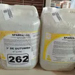 LOTE 262 - 20 LITROS DE DESINFETANTE HOSPITALAR PARA SUPERFÍCIES FIXAS E ARTIGOS NÃO CRÍTICOS. (NO ESTADO) ATENÇÃO! FAZER A VISITAÇÃO ANTES DE ARREMATAR, NÃO SABEMOS SE FUNCIONA. LEILÃO NÃO TEM GARANTIA E NEM DEVOLUÇÃO, SUJEITO A POSSÍVEIS AVARIAS VISÍVEIS/OCULTAS E/OU AUSÊNCIA DE COMPONENTES.