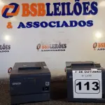 LOTE 113 - 02 IMPRESSORAS DE CUPOM NÃO FISCAL MARCAS EPSON. (NO ESTADO) ATENÇÃO! FAZER A VISITAÇÃO ANTES DE ARREMATAR, NÃO SABEMOS SE FUNCIONA. LEILÃO NÃO TEM GARANTIA E NEM DEVOLUÇÃO, SUJEITO A POSSÍVEIS AVARIAS VISÍVEIS/OCULTAS E/OU AUSÊNCIA DE COMPONENTES.