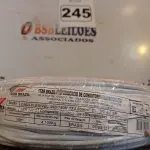 LOTE 245 - 01 ROLO DE CABO FLEXÍVEL 100M 1X 4MM NA COR BRANCA(NOVO). (NO ESTADO) ATENÇÃO! FAZER A VISITAÇÃO ANTES DE ARREMATAR, NÃO SABEMOS SE FUNCIONA. LEILÃO NÃO TEM GARANTIA E NEM DEVOLUÇÃO, SUJEITO A POSSÍVEIS AVARIAS VISÍVEIS/OCULTAS E/OU AUSÊNCIA DE COMPONENTES.
