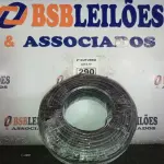 LOTE 290 - 01 ROLO DE CABO FLEXÍVEL 100M 10MM NA COR PRETA. (NO ESTADO) ATENÇÃO! FAZER A VISITAÇÃO ANTES DE ARREMATAR, NÃO SABEMOS SE FUNCIONA. LEILÃO NÃO TEM GARANTIA E NEM DEVOLUÇÃO, SUJEITO A POSSÍVEIS AVARIAS VISÍVEIS/OCULTAS E/OU AUSÊNCIA DE COMPONENTES.
