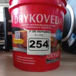 LOTE 254 - 01 BALDE DE DRYKOVEDA, ADITIVO IMPERMEABILIZANTE PARA CONCRETO E ARGAMASSA 18L. (NO ESTADO) ATENÇÃO! FAZER A VISITAÇÃO ANTES DE ARREMATAR, NÃO SABEMOS SE FUNCIONA. LEILÃO NÃO TEM GARANTIA E NEM DEVOLUÇÃO, SUJEITO A POSSÍVEIS AVARIAS VISÍVEIS/OCULTAS E/OU AUSÊNCIA DE COMPONENTES.