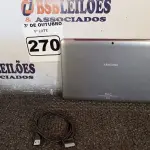 LOTE 270 - 01 TABLET SAMSUNG COM CABO. (NO ESTADO) ATENÇÃO! FAZER A VISITAÇÃO ANTES DE ARREMATAR, NÃO SABEMOS SE FUNCIONA. LEILÃO NÃO TEM GARANTIA E NEM DEVOLUÇÃO, SUJEITO A POSSÍVEIS AVARIAS VISÍVEIS/OCULTAS E/OU AUSÊNCIA DE COMPONENTES.