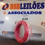 LOTE 235 - 01 ROLO DE CABO FLEXÍVEL 100M 1X 4MM NA COR VERMELHA(NOVO). (NO ESTADO) ATENÇÃO! FAZER A VISITAÇÃO ANTES DE ARREMATAR, NÃO SABEMOS SE FUNCIONA. LEILÃO NÃO TEM GARANTIA E NEM DEVOLUÇÃO, SUJEITO A POSSÍVEIS AVARIAS VISÍVEIS/OCULTAS E/OU AUSÊNCIA DE COMPONENTES.