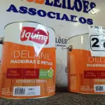 LOTE 213 - 02 GALÕES DE ESMALTE IQUINE MADEIRA E METAIS 3,6L NAS CORES AMARELO. (NO ESTADO) ATENÇÃO! FAZER A VISITAÇÃO ANTES DE ARREMATAR, NÃO SABEMOS SE FUNCIONA. LEILÃO NÃO TEM GARANTIA E NEM DEVOLUÇÃO, SUJEITO A POSSÍVEIS AVARIAS VISÍVEIS/OCULTAS E/OU AUSÊNCIA DE COMPONENTES.