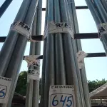 LOTE 645 - 07 ELETRODUTOS GALVANIZADOS DE 1.1/2”. (NO ESTADO) ATENÇÃO! FAZER A VISITAÇÃO ANTES DE ARREMATAR, NÃO SABEMOS SE FUNCIONA. LEILÃO NÃO TEM GARANTIA E NEM DEVOLUÇÃO, SUJEITO A POSSÍVEIS AVARIAS VISÍVEIS/OCULTAS E/OU AUSÊNCIA DE COMPONENTES.