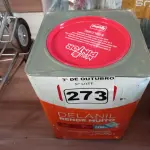 LOTE 273 - 01 LATA DE TINTA IQUINE DELANIL 18L FOSCO AVELUDADO VERDE LIMÃO. (NO ESTADO) ATENÇÃO! FAZER A VISITAÇÃO ANTES DE ARREMATAR, NÃO SABEMOS SE FUNCIONA. LEILÃO NÃO TEM GARANTIA E NEM DEVOLUÇÃO, SUJEITO A POSSÍVEIS AVARIAS VISÍVEIS/OCULTAS E/OU AUSÊNCIA DE COMPONENTES.