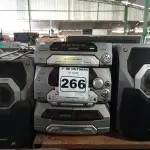 LOTE 266 - 01 APARELHO DE SOM 3X1 MARCA PANASONIC. (NO ESTADO) ATENÇÃO! FAZER A VISITAÇÃO ANTES DE ARREMATAR, NÃO SABEMOS SE FUNCIONA. LEILÃO NÃO TEM GARANTIA E NEM DEVOLUÇÃO, SUJEITO A POSSÍVEIS AVARIAS VISÍVEIS/OCULTAS E/OU AUSÊNCIA DE COMPONENTES.