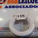 LOTE 135 - 01 ROLO DE CABO FLEXÍVEL 100M 1X 4MM NA COR BRANCA(NOVO). (NO ESTADO) ATENÇÃO! FAZER A VISITAÇÃO ANTES DE ARREMATAR, NÃO SABEMOS SE FUNCIONA. LEILÃO NÃO TEM GARANTIA E NEM DEVOLUÇÃO, SUJEITO A POSSÍVEIS AVARIAS VISÍVEIS/OCULTAS E/OU AUSÊNCIA DE COMPONENTES.