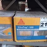 LOTE 214 - 01 CAIXA DE SIKA TOP FLEX 18KG E 01 CAIXA DE SIKA TOP-100 18KG. (NO ESTADO) ATENÇÃO! FAZER A VISITAÇÃO ANTES DE ARREMATAR, NÃO SABEMOS SE FUNCIONA. LEILÃO NÃO TEM GARANTIA E NEM DEVOLUÇÃO, SUJEITO A POSSÍVEIS AVARIAS VISÍVEIS/OCULTAS E/OU AUSÊNCIA DE COMPONENTES.