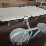 LOTE 535 - 01 MESA PARA LANCHONETE. (NO ESTADO) ATENÇÃO! FAZER A VISITAÇÃO ANTES DE ARREMATAR, NÃO SABEMOS SE FUNCIONA. LEILÃO NÃO TEM GARANTIA E NEM DEVOLUÇÃO, SUJEITO A POSSÍVEIS AVARIAS VISÍVEIS/OCULTAS E/OU AUSÊNCIA DE COMPONENTES.