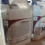LOTE 307 - 20 LITROS DE CLOROCLEAN, LIMPADOR DESINFETANTE CLORADO PARA INDÚSTRIAS ALIMENTÍCIAS E AFINS. (NO ESTADO) ATENÇÃO! FAZER A VISITAÇÃO ANTES DE ARREMATAR, NÃO SABEMOS SE FUNCIONA. LEILÃO NÃO TEM GARANTIA E NEM DEVOLUÇÃO, SUJEITO A POSSÍVEIS AVARIAS VISÍVEIS/OCULTAS E/OU AUSÊNCIA DE COMPONENTES.