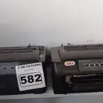 LOTE 582 - 02 IMPRESSORAS MATRICIAIS OKI MICROLINE 620. (NO ESTADO) ATENÇÃO! FAZER A VISITAÇÃO ANTES DE ARREMATAR, NÃO SABEMOS SE FUNCIONA. LEILÃO NÃO TEM GARANTIA E NEM DEVOLUÇÃO, SUJEITO A POSSÍVEIS AVARIAS VISÍVEIS/OCULTAS E/OU AUSÊNCIA DE COMPONENTES.