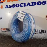 LOTE 325 - 01 ROLO DE CABO FLEXÍVEL 100M 1X 4MM NA COR AZUL (NOVO). (NO ESTADO) ATENÇÃO! FAZER A VISITAÇÃO ANTES DE ARREMATAR, NÃO SABEMOS SE FUNCIONA. LEILÃO NÃO TEM GARANTIA E NEM DEVOLUÇÃO, SUJEITO A POSSÍVEIS AVARIAS VISÍVEIS/OCULTAS E/OU AUSÊNCIA DE COMPONENTES.