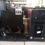 LOTE 354 - 01 CPU, 01 MONITOR, 01 TECLADO E 01 MOUSE. (NO ESTADO) ATENÇÃO! FAZER A VISITAÇÃO ANTES DE ARREMATAR, NÃO SABEMOS SE FUNCIONA. LEILÃO NÃO TEM GARANTIA E NEM DEVOLUÇÃO, SUJEITO A POSSÍVEIS AVARIAS VISÍVEIS/OCULTAS E/OU AUSÊNCIA DE COMPONENTES.