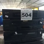 LOTE 504 - 02 APARELHOS DE SOM. (NO ESTADO) ATENÇÃO! FAZER A VISITAÇÃO ANTES DE ARREMATAR, NÃO SABEMOS SE FUNCIONA. LEILÃO NÃO TEM GARANTIA E NEM DEVOLUÇÃO, SUJEITO A POSSÍVEIS AVARIAS VISÍVEIS/OCULTAS E/OU AUSÊNCIA DE COMPONENTES.