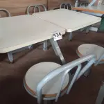 LOTE 534 - 01 MESA PARA LANCHONETE. (NO ESTADO) ATENÇÃO! FAZER A VISITAÇÃO ANTES DE ARREMATAR, NÃO SABEMOS SE FUNCIONA. LEILÃO NÃO TEM GARANTIA E NEM DEVOLUÇÃO, SUJEITO A POSSÍVEIS AVARIAS VISÍVEIS/OCULTAS E/OU AUSÊNCIA DE COMPONENTES.