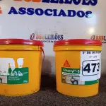 LOTE 473 - 02 GALÕES SIKACRYL-203, SELANTE ACRÍLICO FLEXÍVEL. (NO ESTADO) ATENÇÃO! FAZER A VISITAÇÃO ANTES DE ARREMATAR, NÃO SABEMOS SE FUNCIONA. LEILÃO NÃO TEM GARANTIA E NEM DEVOLUÇÃO, SUJEITO A POSSÍVEIS AVARIAS VISÍVEIS/OCULTAS E/OU AUSÊNCIA DE COMPONENTES.
